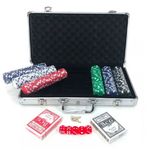Maleta de Poker com 300 Fichas Sem Numeração - Westpress