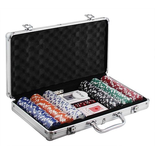 Maleta de Poker em Alumínio 300 Fichas Numeradas Western - Western