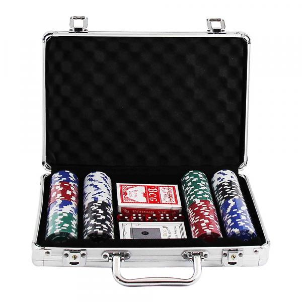 Maleta de Poker em Alumínio 200 Fichas Numeradas Western