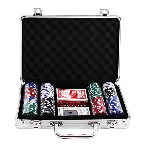 Maleta de Poker em Alumínio 200 Fichas Numeradas - Western
