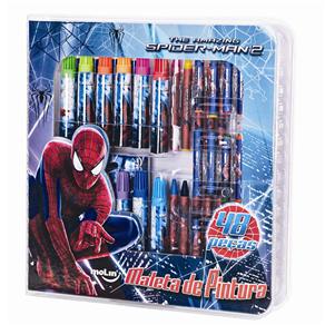 Maleta para Pintura Square Molin Spiderman - 48 Itens