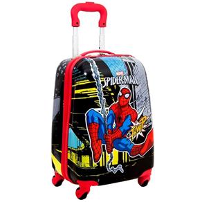 Malinha Infantil Spiderman 17PC Grande com Rodinhas 360º - Sestini