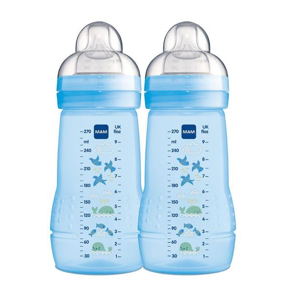 Mamadeira Easy Active 270ml Azul- Dupla - MAM