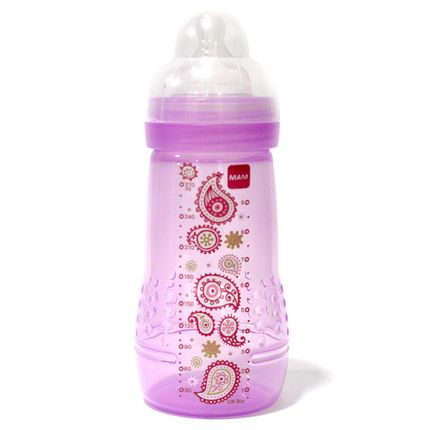 Mamadeira Fashion Bottle (270ml) Girls Paisley (2m+) - MAM