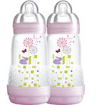 Mamadeira First Bottle - 260ml Girls - Embalagem Dupla - MAM
