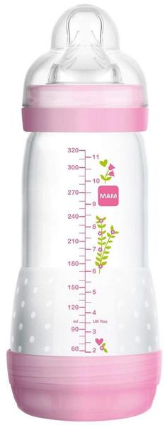 Mamadeira MAM First Bottle Anti-Cólica e Auto-Esterilizável 320ml Menina