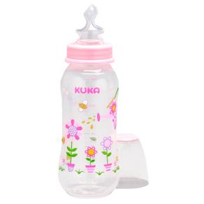 Mamadeira Natural Color 250ml (6m+) Rosa 1557 - Kuka