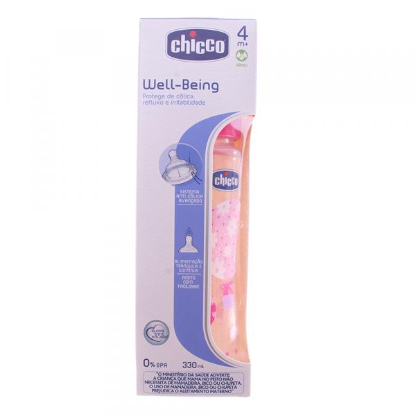 Mamadeira Wellb PP 330ML Chicco Silicone 4m+ Girl