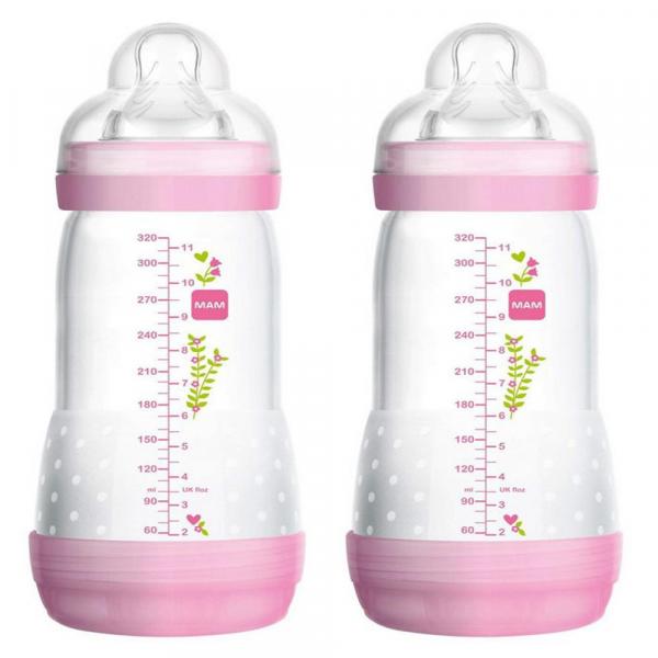 Mamadeiras Dupla Easy Start First Bottle Girls (320Ml) - Mam