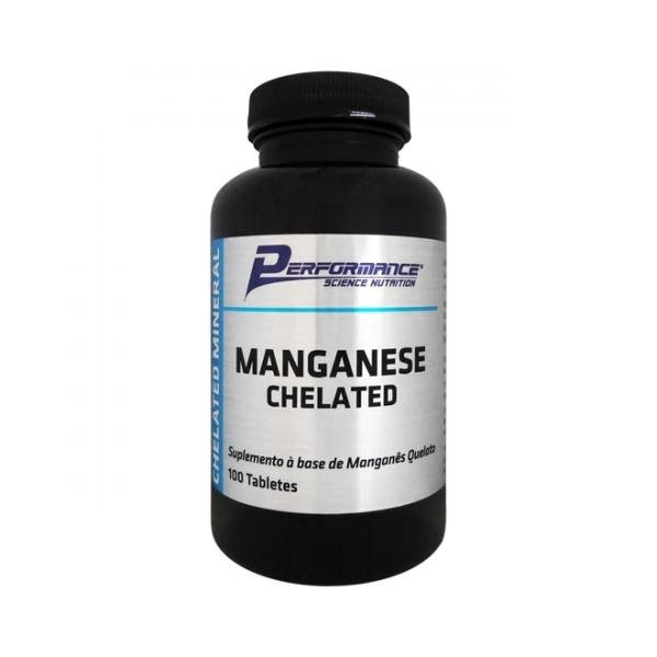 Manganese Chelated - 100 Tabletes Performance Nutrition