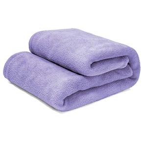 Manta Cobertor Solteiro 100% Microfibra Flannel 180G/m² - Lilas