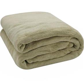 Cobertor Microfibra Manta Casal 180x220cm - Palha