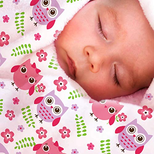Manta de Bebê Soft - Toque Macio e Suave Antialérgico Coruja