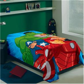 Manta Infantil Fleece Avengers Vingadores Lepper - VERMELHO