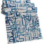 Tudo sobre 'Manta King Micro HD Printed Labirinto Azul - Corttex Casa'
