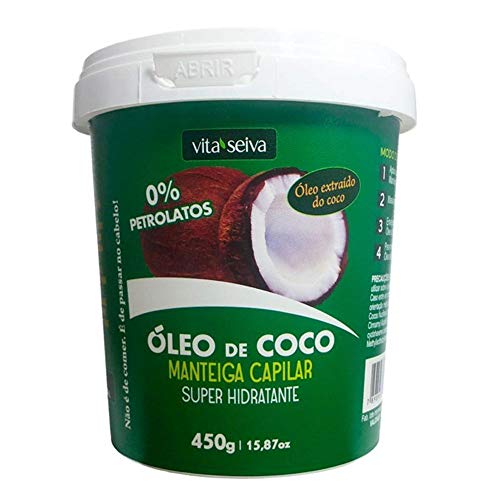 Tudo sobre 'Manteiga Capilar Vita Seiva Óleo de Coco 450g'