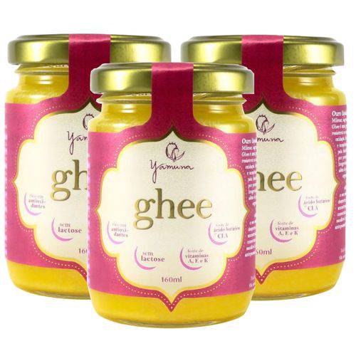 Manteiga Clarificada Ghee Kit com 3 Frascos de 160ml