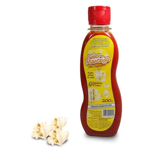 Manteiga de Cinema - Óleo Vegetal Sabor Manteiga Popcorn 200Ml