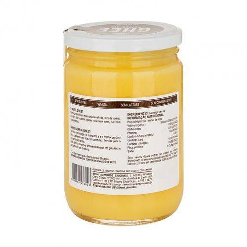 Manteiga GHEE 500g - Benni