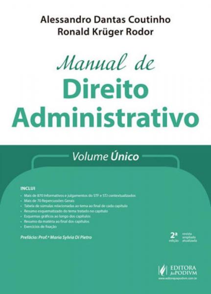 Manual de Direito Administrativo - Volume Unico - 2018 - Juspodivm
