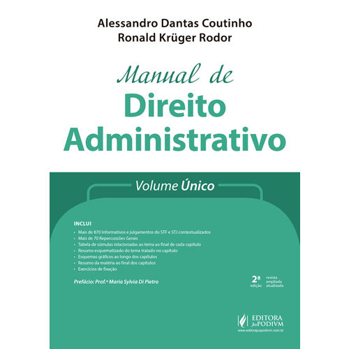 Manual de Direito Administrativo - Volume Único - 2ª Edição - 2018