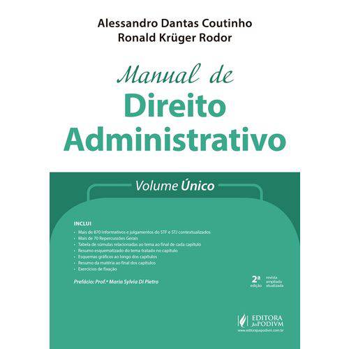 Manual de Direito Administrativo - Volume Unico - Juspodivm
