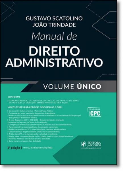 Manual de Direito Administrativo Volume Unico - Juspodivm