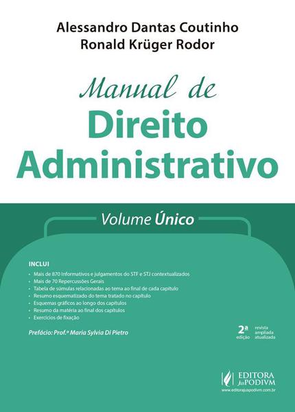 Manual de Direito Administrativo - Volume Único - Juspodivm