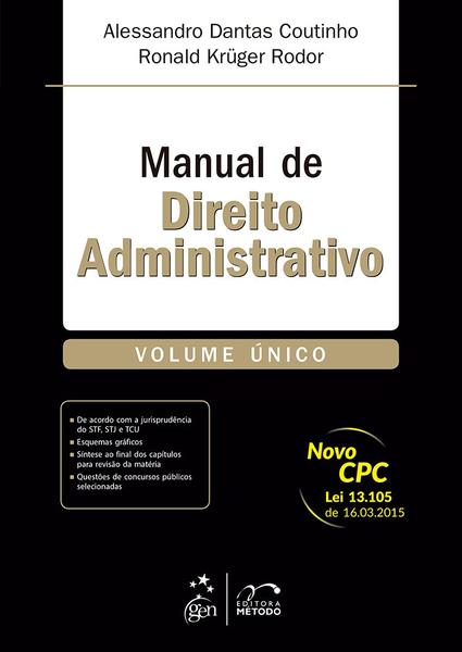 Livro - Manual de Direito Administrativo - Volume Único