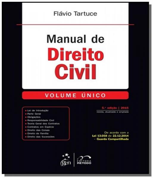 Manual de Direito Civil - Volume Unico 01 - Metodo (grupo Gen)