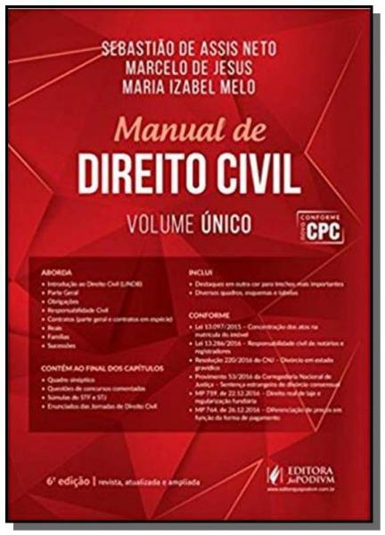 Manual de Direito Civil - Volume Unico 05 - Editora Juspodivm