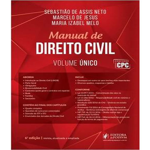 Manual de Direito Civil - Volume Unico - 06 Ed