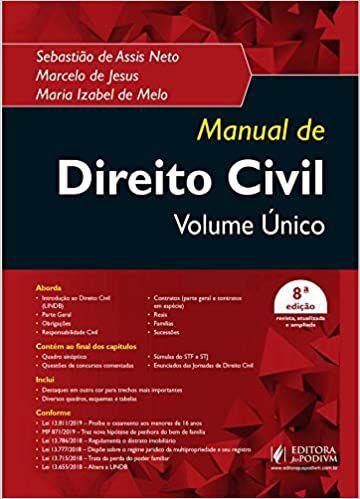 Manual de Direito Civil Volume Unico (8ª ED 2019) - Juspodivm