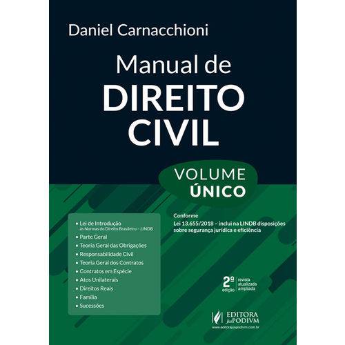 Manual de Direito Civil - Volume Único - 2ª Edição (2018)