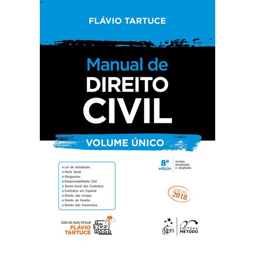 Manual de Direito Civil - Volume Unico - Tartuce - Metodo - 8ed
