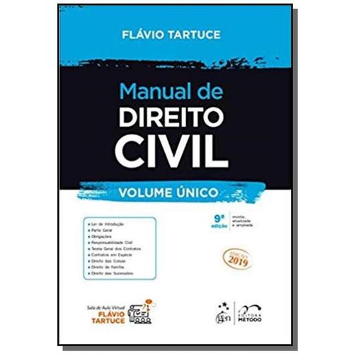 Manual de Direito Civil - Volume Unico - Tartuce - Metodo
