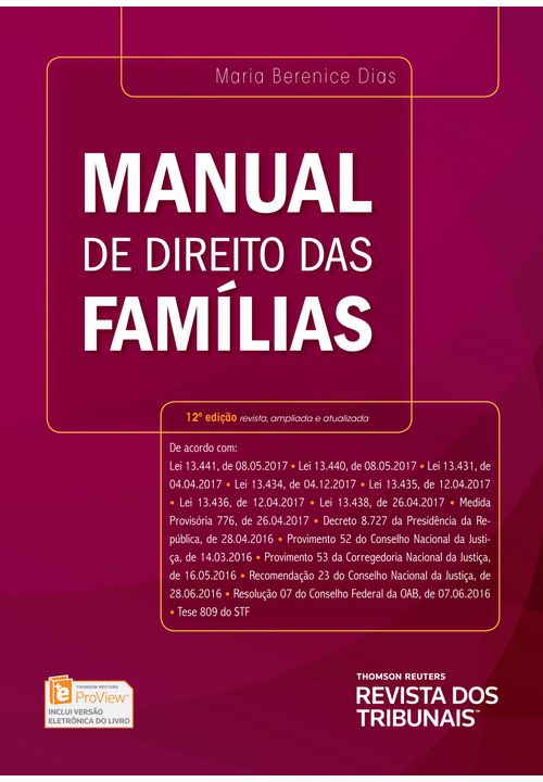 Manual de Direito das Famílias - 12ª Edição