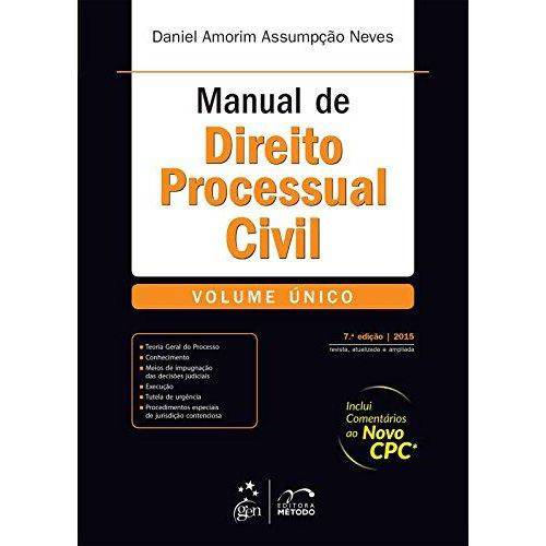 Manual de Direito Processual Civil - Volume Unico - 07 Ed