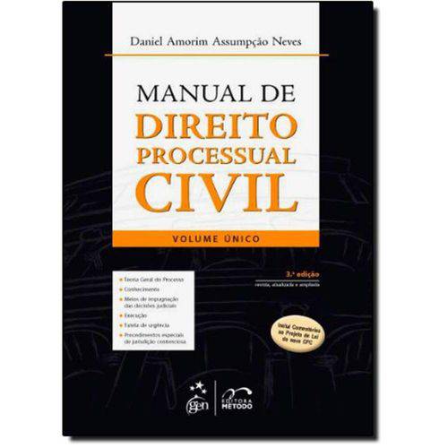 Manual de Direito Processual Civil - Volume Unico - 4º Ed. 2012