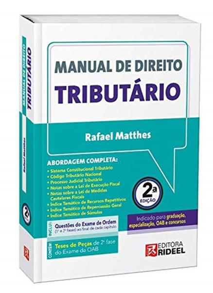 Manual de Direito Tributário - Rideel Editora