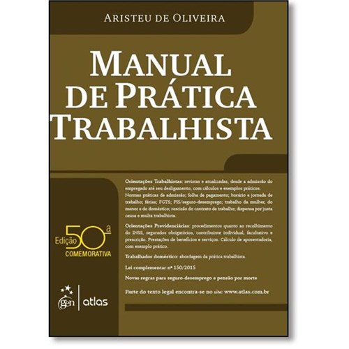 Manual De Prática Trabalhista - 50ª Ed.