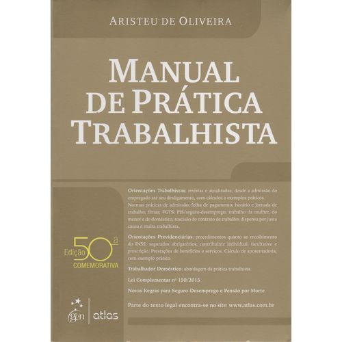 Manual de Pratica Trabalhista - 50ed/15