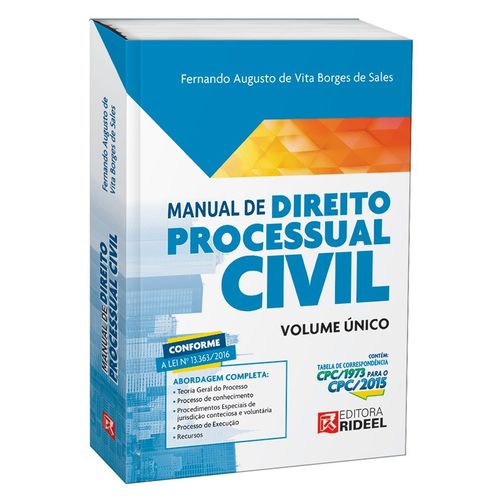 Manual de Processo Civil - Volume Único 2017