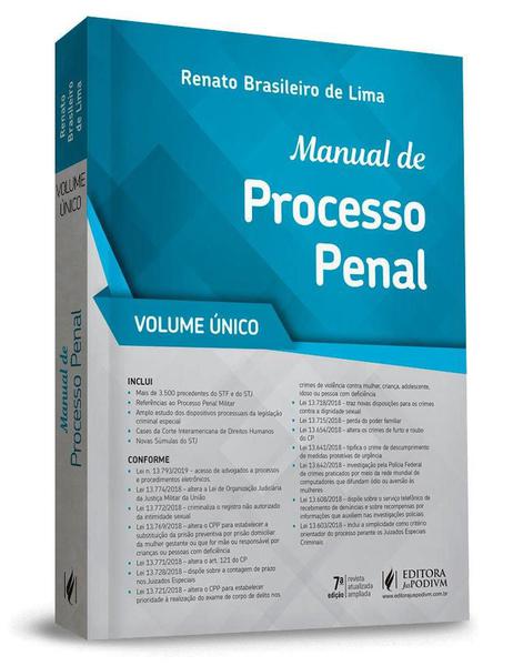 Manual de Processo Penal - 7ª Ed. 2019 - Juspodivm