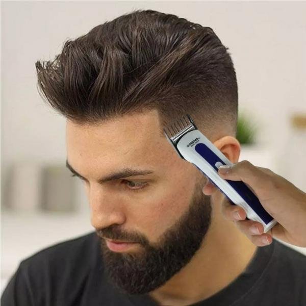Máquina Corta Cabelo Fazer Barba Pezinho Recarregável - Nova