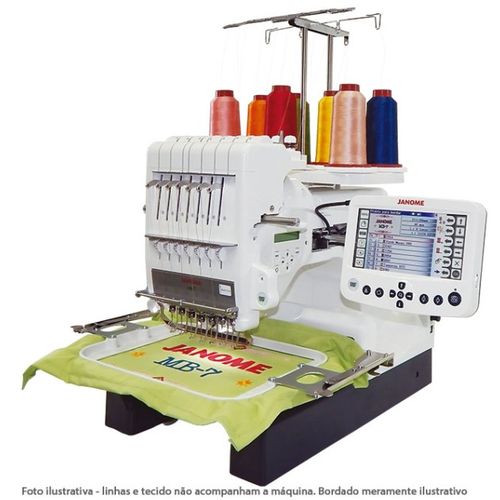 Maquina de Bordador Janome MB-7 com 7 Agulhas