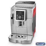 Máquina de Café Delonghi Superautomática Prata e Vermelha para Café Expresso - ECAM23210SR