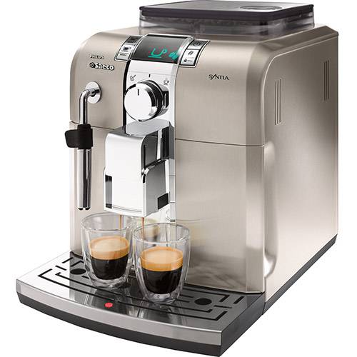 Tudo sobre 'Máquina de Café Espresso Saeco Syntia Inox HD8837'
