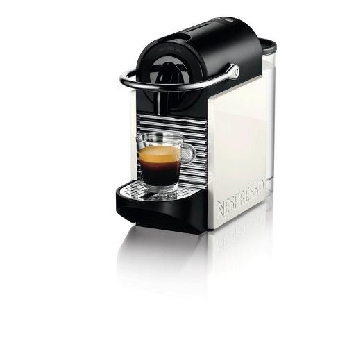 Máquina de Café Nespresso Pixie Clip 220v Branca e Coral Neon com Desligamento Automático