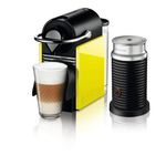 Máquina de Café Nespresso Pixie Clips Black And Lemon Neon 220v com Aeroccino